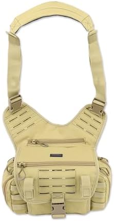 Lightning X Fully Stocked Tactical Shoulder Sling Pack | MB15-SKA | First Aid Responder Medic Kit - TAN