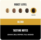 BLK & Bold Whole Bean Coffee, Espresso Dark Roast, Coffee Beans, Bold Heavy Body with Smooth Toasty Finish, Fresh Roasted Coffee for Espresso Machine, Drip, French Press & Cold Brew, 12 oz Bags (2 Pack)
