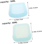 UTHCLO 2pcs Reusable Silicone Pill Bags Portable Travel Pouches for Medications Storage Organizer Small Seal Bags for and Use
