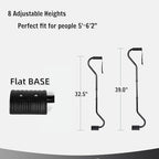 Stairs Walking Stick for Elderly and Disabled, Walking Cane for Stairs with Leg Lifter, Adjustable Stair Climbing Cane for Seniors and Adults