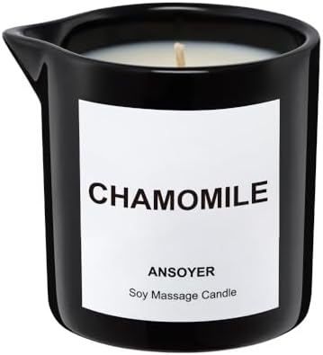 Massage Oil Candle, Ultra Hydrating Body Care with Soybean Oil, Body Oil Candle, 8.1oz, Amazing Gift (Chamomile)