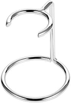 1 Piece Metal Shaving Brush and Razor Holder Shave Brush Stand Beard Brush Holder Razor Holder Stand Razor Brush Holder for Razor Storage Men's Shaving Tool, Silver