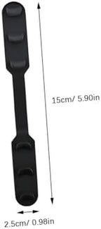 4pcs Black Silicone Mask Band Extension Buckles Adjustable Elastic Mask Rope Buckle Ear Strap Extenders for Men Women Comfortable Accessories