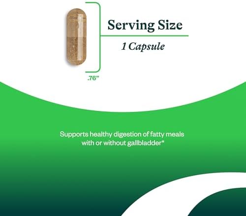 Seeking Health Ox Bile 125 - Digestive Enzyme & Gallbladder Support Supplement - Vegetarian Capsule with Digestive Enzymes - 120 Capsules