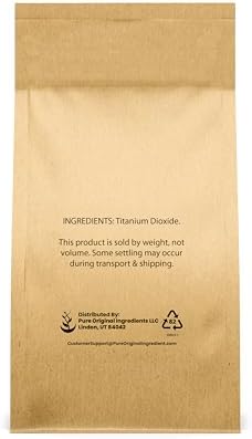 Pure Original Ingredients Titanium Dioxide (1.5 lb) Naturally Occurring, Pigment & Colorant
