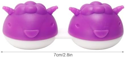 Cyrank Contact Lens Case, Color Contact Lenses Contact Cases Cute 12 Pack Contact Lens Cases Colorful Bulk Box Holder Container Storage Kit Portable Contact Lens Care Cases