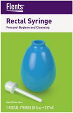 Flents Reusable Rectal Syringe Bulb, 8 oz Enema & Douche Kit for Gentle Cleansing, Latex-Free Personal Hygiene Tool with Soft Detachable Nozzle, Easy to Clean for Home or Travel Use, Blue