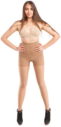 GABRIALLA Sheer Pantyhose, Compression (20-22 mmHg) Beige, Petite