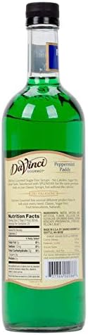 DaVinci Gourmet Sugar Free Peppermint Paddy Syrup, 750 mL Plastic Bottle
