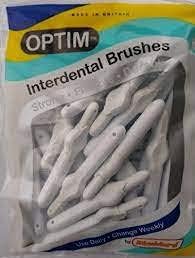 Stoddard OPTIM Soft Interdental Brushes XXX Fine -1.6mm White - 25 Brushes Bulk Pack