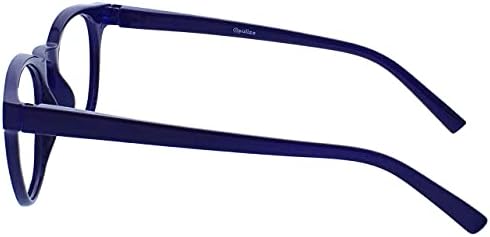 OPULIZE BLU Blue Light Blocking Glasses for Women Men, Cool Round Frame with UV and Eyestrain Protection, Anti-Glare Computer and Gaming Eyewear, Blue Green Grey (Pack of 3)
