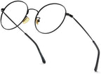 Cyxus Blue Light Glasses for Men and Women, Round Metal Frame Computer Eyeglasses for Office, Gaming, Reading 8090