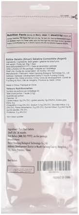 Haodong Beef Silver Leaf Gelatin Sheets - 180 Bloom (20 Sheets, 50g) - Gelatin Leaves for Baking and Cooking Mirror Glaze Dessert Jellies Mousse Cake
