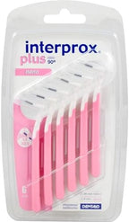 Interprox 0.38 mm Pink Plus Interproximal Brush Nano - Pack of 6