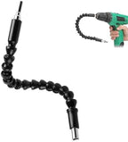 Flexible Drill Bit Extension, 11.6inch Flexible Shaft Extension Bits, 1/4inchHex Shank Bendable Black Drill Connection Magnetic Screwdriver Drill Bit Holder for Drills