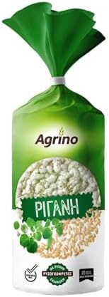 Greek Rice Cakes with Oregano – Healthy Mediterranean Snack, Gluten-Free, Low Fat, Light & Crispy, Made in Greece – 110g (3.88 oz)