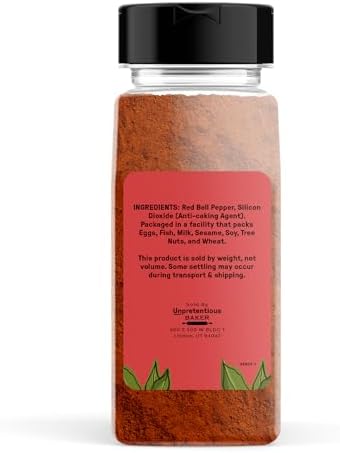 Unpretentious Red Bell Pepper Powder, 2 Cups, Fine Ground, Sweet & Tangy, Soups & Stews, Flavorful