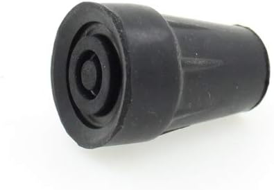 Qty: 4pcs 1/2" (12mm) Small Black Rubber Ferrules Tips Ends for Hiking or Trekking Poles, Canes by Lifeswonderful