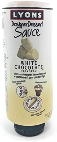 Lyons White Chocolate Designer Dessert Sauce Squeeze Bottle, 16 ounces