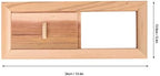 TOPINCN Air Vent Grille, Cedarwood Ventilation Grille Air Vent Grille Ventilation Panel Door Vent Sauna Room Equipment Air Filter Grille