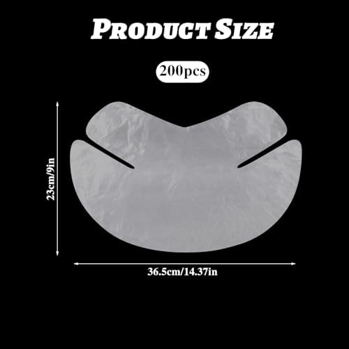 200 Sheet Disposable Neck Wrinkle Mask for Lock in Moisture Plastic Neck Mask Paper Sheets Wrapped Cling Mask Cover Film Patches Neck Tightening Mask for DIY Skin Care Moisturizing Firming