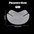 200 Sheet Disposable Neck Wrinkle Mask for Lock in Moisture Plastic Neck Mask Paper Sheets Wrapped Cling Mask Cover Film Patches Neck Tightening Mask for DIY Skin Care Moisturizing Firming