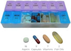 7-Day AM PM Travel Pill Container, 2 Times a Day, Convenient Travel Pill Organizer and Planner, Compact, Portable 7-Day Medicine Organizer Box with 14 Compartments for Home, Travel, Office, BPA-Free