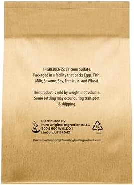 Pure Original Ingredients Calcium Sulfate (4 oz) Baking, Water Treatment & Gardening