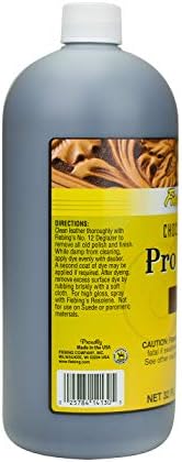 Fiebing's - Pro Dye 32 Oz Chocolate - Professional Oil Dye for Dyeing Leather…