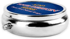 Custom Pill Box Personalized 3 Compartment Medicine Pill Case Customized Tablet Vitamin Holder Organizer for Purse Pocket Travel Gifts 2.0 inchs (Round)