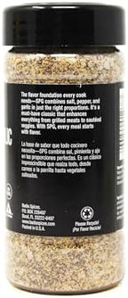 Badia Salt Pepper Garlic Seasoning, 6.5 oz - All Purpose Spice Blend for Rubs, Beef, Chicken, Steak, Vegetables - Gluten Free, No MSG