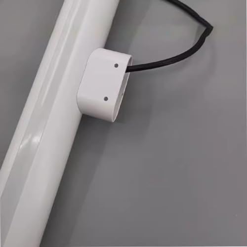 LED Handrail Aluminum Handrail Lights Illuminated Round Rail Wall Lamp Cable Railing System for Deck Stair Indoor Outdoor(White-Right,19.7"/0.5m)