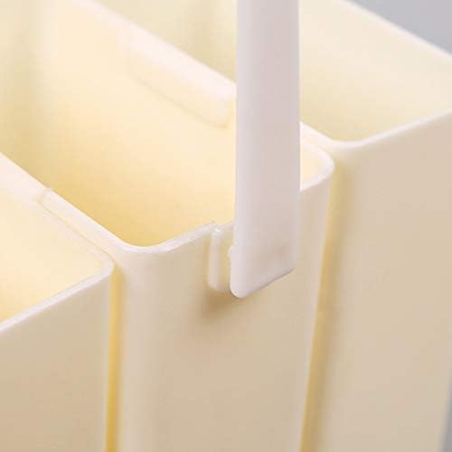 Artibetter Brush Washing Bucket Plastic Triple Detachable Pen Cleaner Barrel Square Watercolor Art Paint Storage Pail Container for Drawing Oil Painting