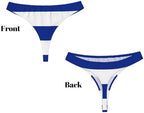 Women's G-string Thong Underwear,Cuban flag Print No Show Lady T Briefs Soft Undies Seamless Panties