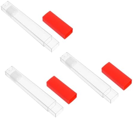 minkissy 3sets Transparent Plastic Thermometer Case Storage Tube for Enhanced Protection of Thermometers and Needle Tools Easy to Clean for Indoor Use 3pcs*3