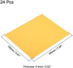 PATIKIL Eyeglass Microfiber Cleaning Cloth 7"x6", 24 Pack Glasses Cleaning Cloth Soft Suede Wipe Screen Cloth for Camera Lens Eyeglasses Screens in Individual Vinyl Pouch, Yellow