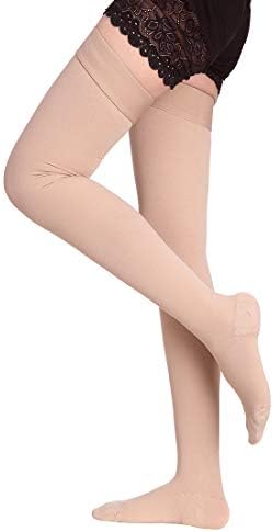 Thigh High Compression Socks for Men & Women, 20-30 mmHg Compression Stockings.