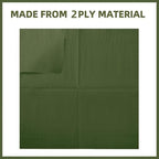200 Pack Cocktail Napkin 2-Ply Dessert Napkins Folded 5 x 5 Inches Disposable Napkins for Dinner Wedding Birthday Party Bridal Anniversary Reception Event (200, Green)
