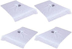 4 Pack Massage Table Soft Cotton Towelling Cover Set with Face Hole - Beauty Bed Spa Sheets for Comfortable Massage Experience, Salon Use, and More