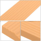 Garneck 2pcs Orange Plastic Indoor Home Threshold Ramp Pads for Robot Vacuum Cleaners, Triangular Ramp Mats for Low Elevation and Door Sills