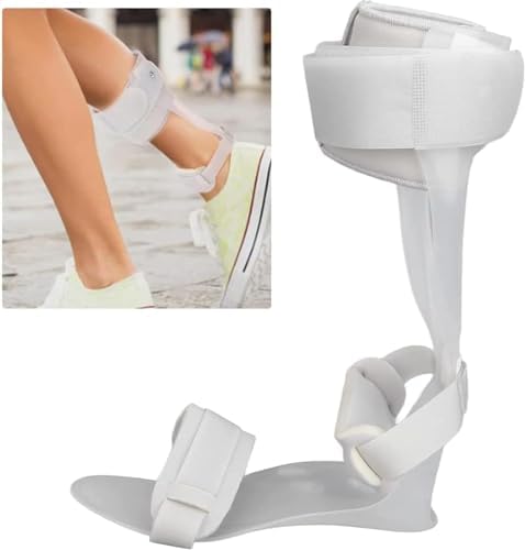 HUANGJUN Adjustable Drop Ankle Foot Orthosis Support, Foot Drop Postural Correction Brace, Foot Orthosis Fixation Foot Care Tool