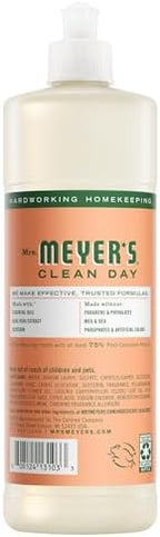 MRS. MEYER'S CLEAN DAY Dish Soap, Geranium, 16 fl oz (Pack of 3)