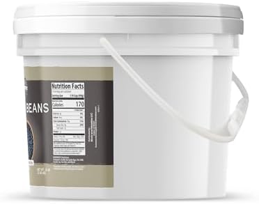Birch & Meadow 1 Gallon of Black Beans, Non-GMO, Protein & Fiber (128 Ounce)