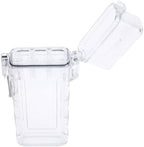 Pwshymi Water Proof Compact Storage Box for Outdoor Activities, Plastic Clear Holder Case for Camping Travel