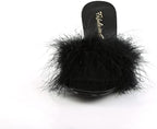 Pleaser Fabulicious Women's Amour-03 Marabou Slipper