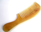 Sh-1w-mt Wide Tooth 100% Handmade Premium Quality Natural Sheep Horn Comb with Handle(7.5''Long)