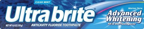 Frankel & Frankel Ultra Brite Advanced Whitening Toothpaste, Clean Mint 6 Ounce