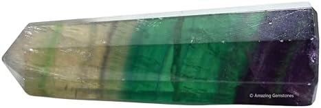 Amazing Gemstone Fluorite Crystal Towers - Natural Healing Crystal Point Obelisk for Reiki Healing and Crystal Grid (2" to 3" INCH)