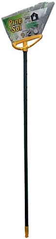 Pine-Sol Deluxe Corner Angle Broom with Metal Handle | Heavy-Duty Sweeper for Indoor/Outdoor Cleaning | Traps Both Solid Debris & Fine Dust