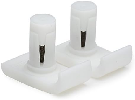 20PCS Top Glides Universal Flexfit Walker Ski Glides - 10 Pairs (White)